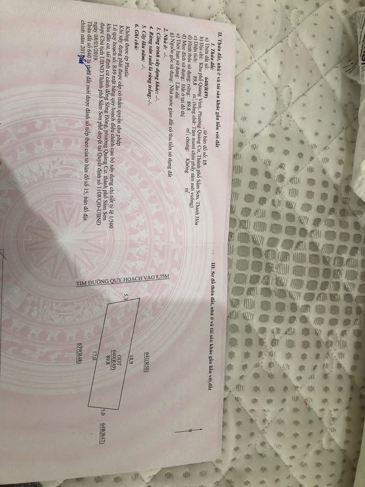 Đất nền Sầm Sơn 166m² giá 1.66 tỷ - Cơ hội đầu tư sinh lời!