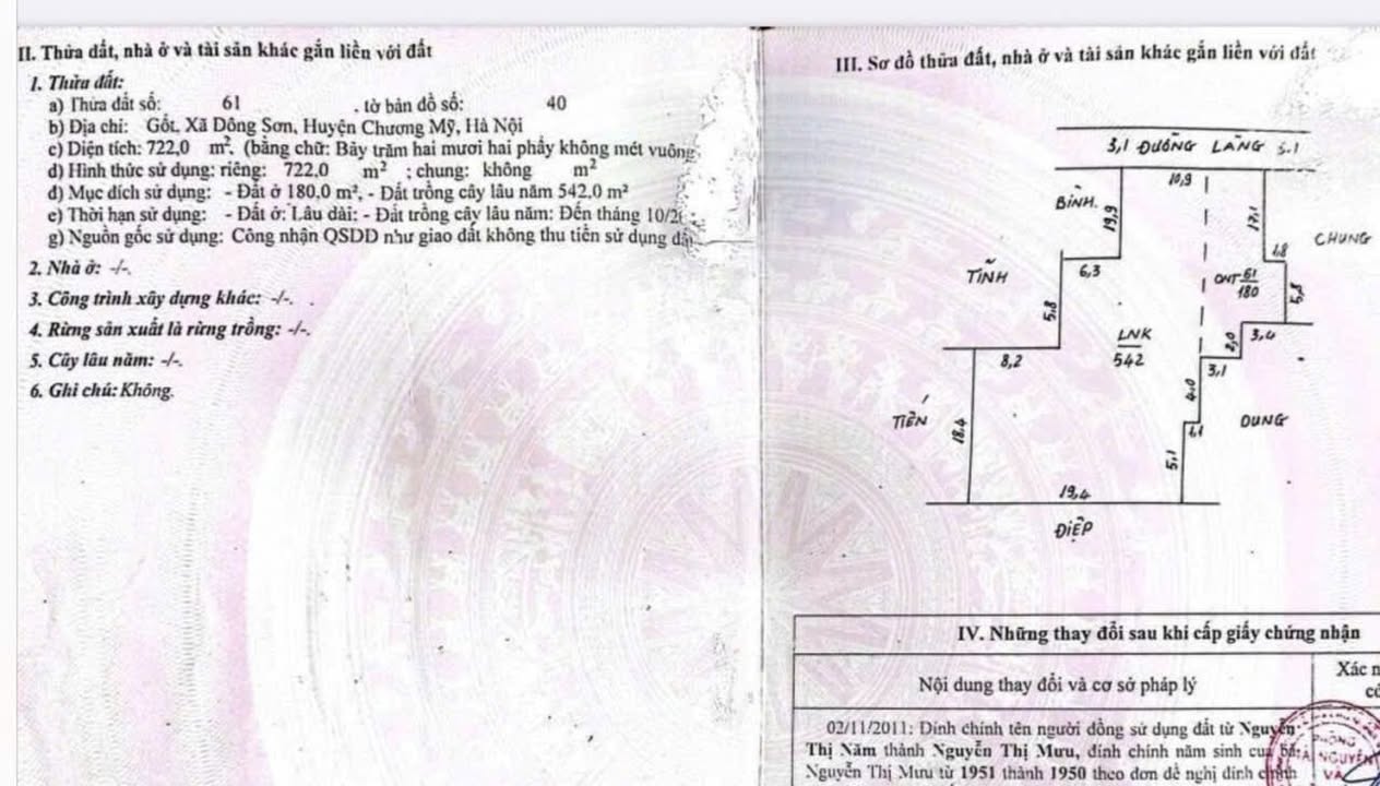 Đất nền Gót, xã Đông Sơn 722m² - Tiềm năng sinh lời cao!