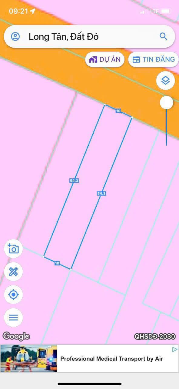 Đất nền mặt tiền đường nhựa Long Tân, Đất Đỏ 540m² giá 2.4 tỷ - Cơ hội đầu tư hấp dẫn!