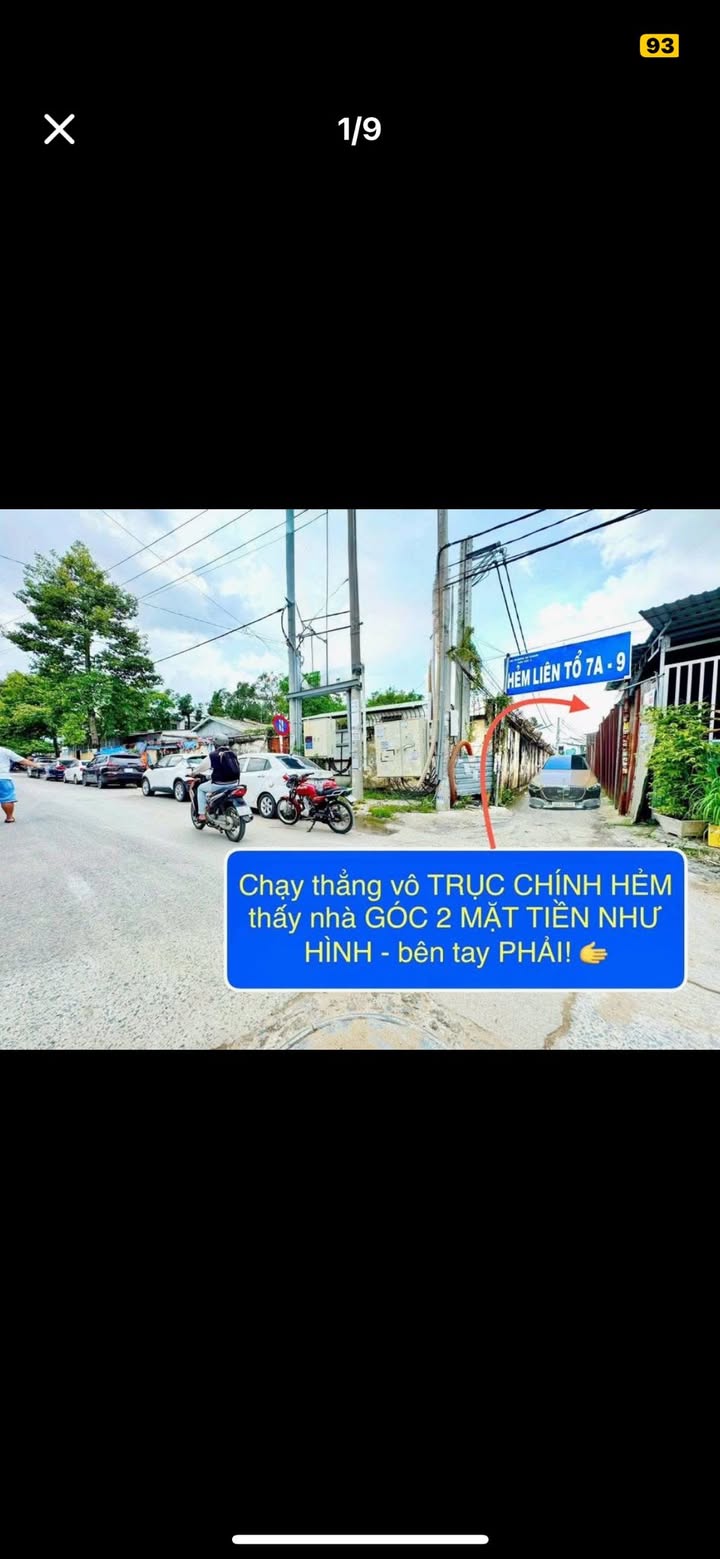 Nhà trệt lầu góc 2 mặt tiền hẻm 7A9 Nguyễn Văn Linh, Tân An, Cần Thơ - Giá 2.49 tỷ