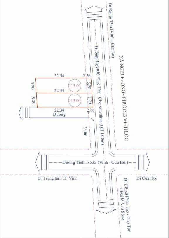 Bán đất Nghi Phong 113m² giá 2.3 tỷ - Đầu tư sinh lời cao!