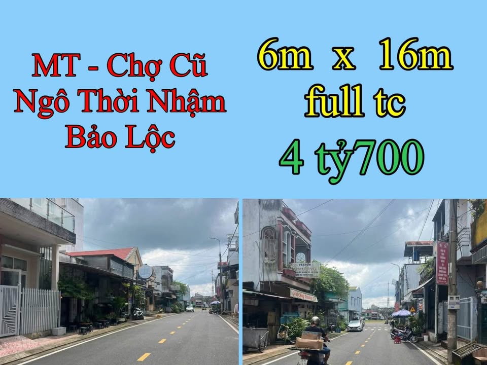 Nhà mặt tiền Ngô Thời Nhậm, Bảo Lộc 96m² giá 4.7 tỷ - Kinh doanh sầm uất!