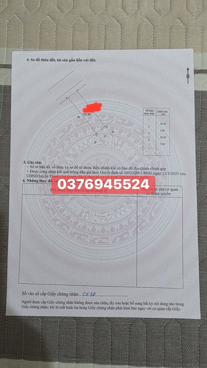 Đất nền Văn Quán, Thanh Oai 100m² giá 7 tỷ - Đầu tư sinh lời ngay!