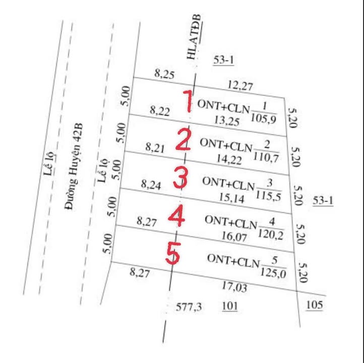 Đất nền huyện 42B, xã Hoà Hiệp, 100m² - Giá tốt, thuận tiện giao thông!