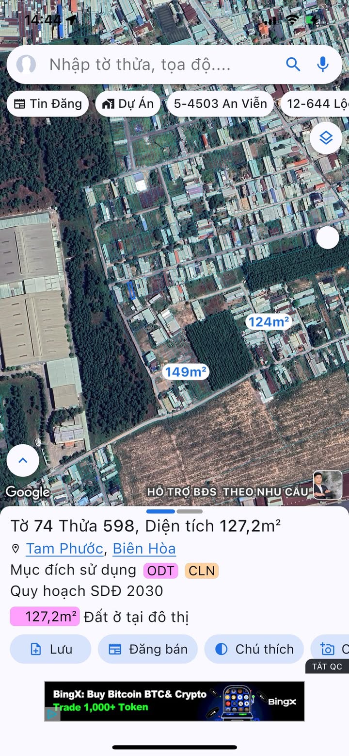 Đất nền phường Tam Phước, Biên Hòa 127m² giá 1.3 tỷ - Cơ hội đầu tư hấp dẫn!