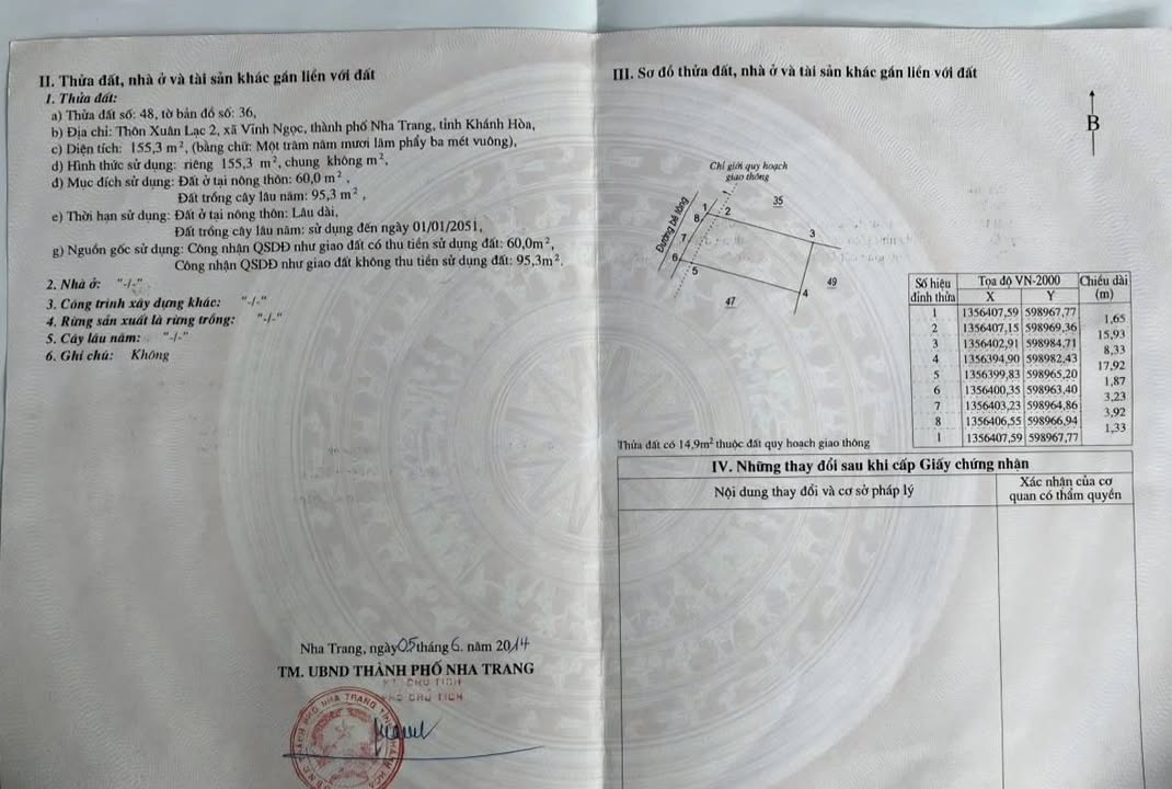 Đất nền mặt tiền đường Song Đình, Vĩnh Ngọc 155m² giá 4.5 tỷ - Cơ hội đầu tư tuyệt vời!