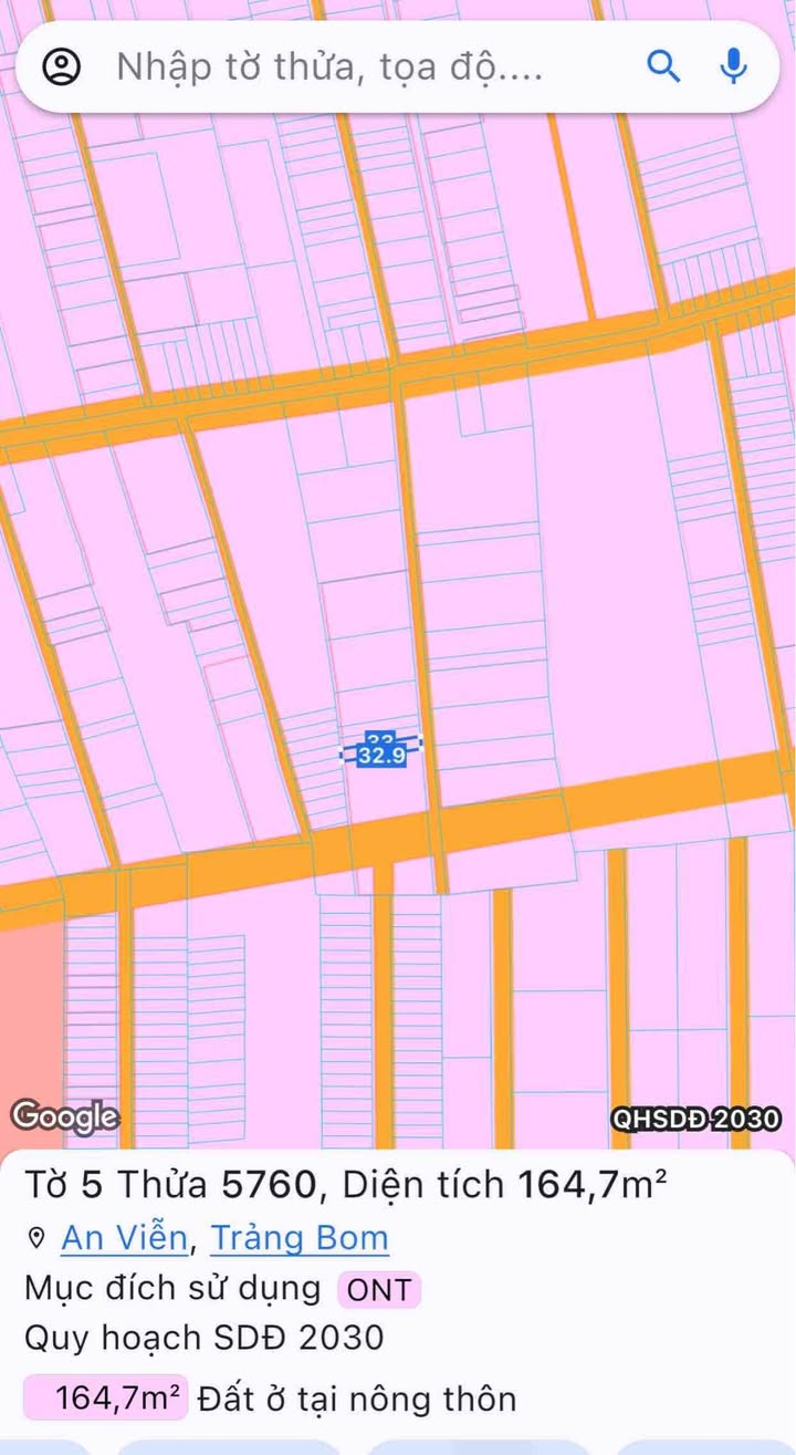 Đất nền An Viễn Trảng Bom 165m² giá 1.15 tỷ - Đầu tư sinh lời ngay!