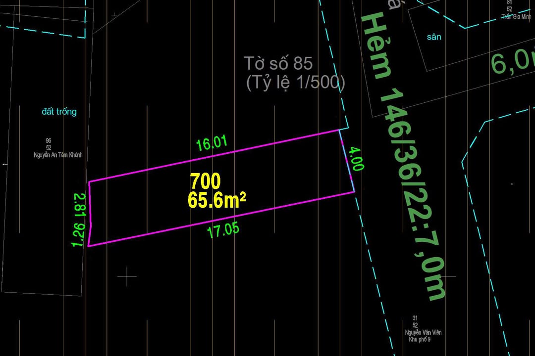 Đất 68m² tại Bình Trị Đông, Quận Bình Tân - Sổ hồng chính chủ, giá chỉ 4.29 tỷ!