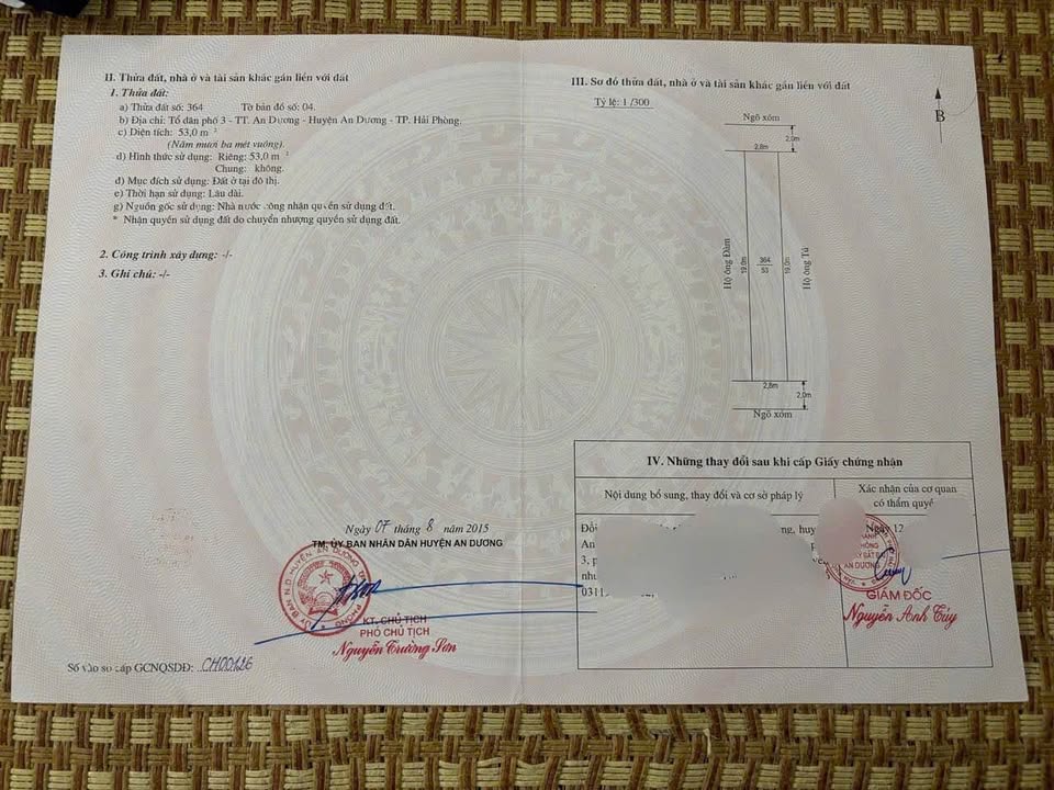 Đất An Dương 53m² giá 1.2 tỷ - Gần trường học và bệnh viện