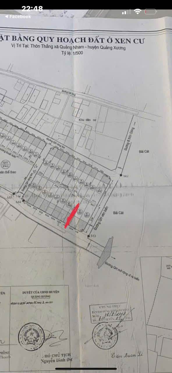 Đất nền Quảng Nham - Quảng Xương 115m² giá 1.6 tỷ - Sổ đỏ chính chủ, xây dựng tự do!