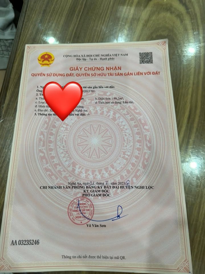 Đất ở lâu dài 199,2m² tại Đông Lộc, Nghi Lộc - Giá chỉ 2 tỷ!
