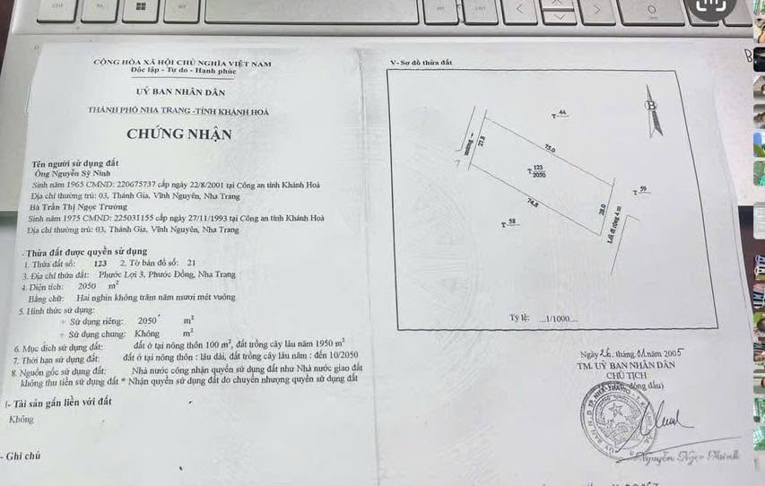 Đất thổ cư Phước Lợi 2050m² giá 10 tỷ - Cơ hội đầu tư sinh lời!