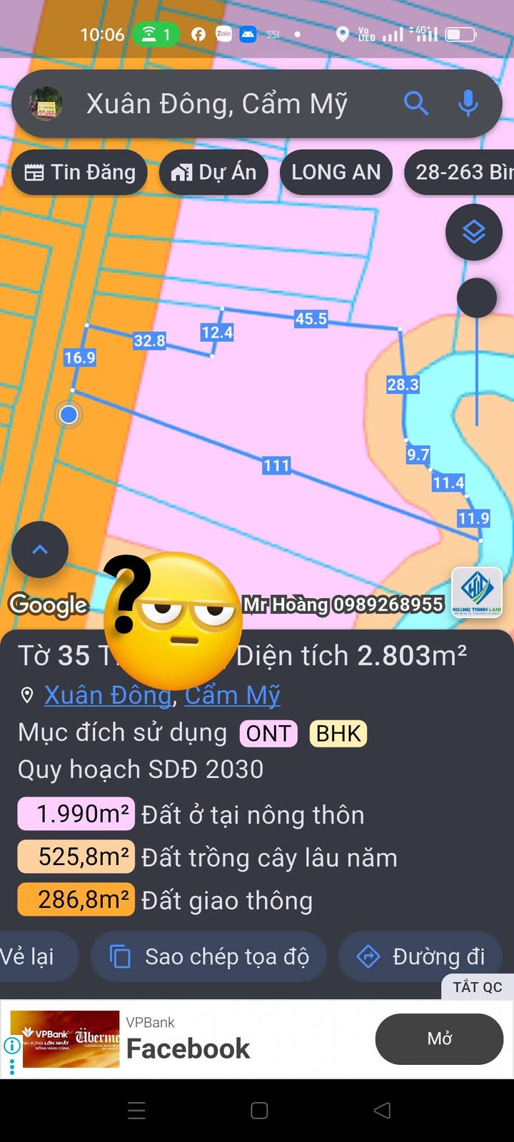 Đất nền chính chủ 2803m² tại xã Xuân Tây - Đầu tư sinh lời hấp dẫn!