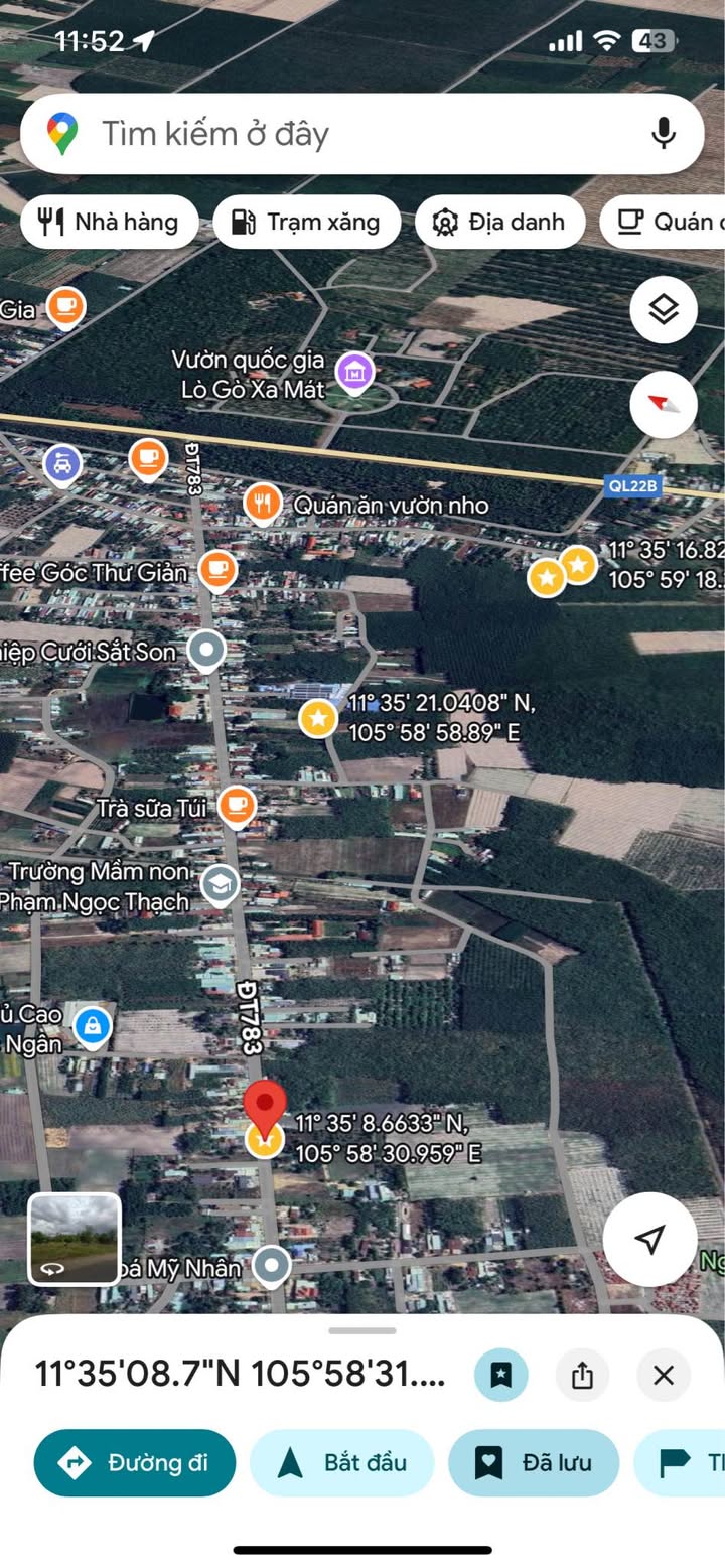 Đất mặt tiền đường 783 Tân Bình, Tân Biên 1050m² giá 160 triệu - Cơ hội đầu tư không thể bỏ qua!