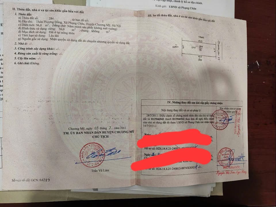 Đất nền Phụng Châu, Chương Mỹ 56m² giá tốt - Đầu tư sinh lời ngay!