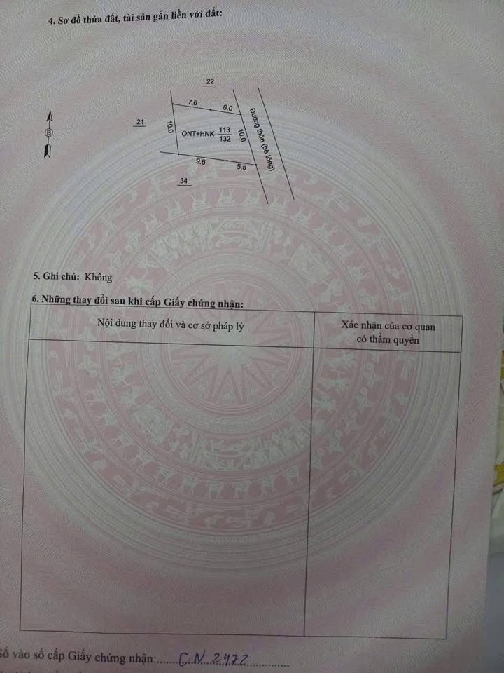 Đất mặt tiền thôn Tiền, xã Hiệp Lực 132m² giá 1 tỷ - Tầm nhìn sông thoáng đãng!