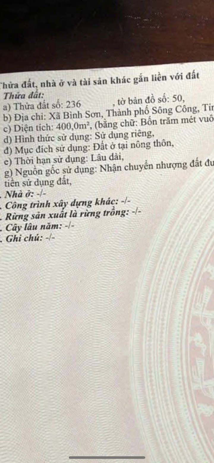 Đất nền Sông Công Thái Nguyên 800m² giá chỉ 2 tỷ - Vị trí đắc địa bên sông