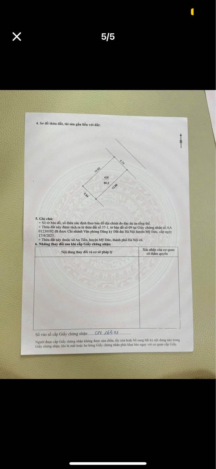 Đất nền An Tiến, Mỹ Đức 80.2m² giá 1.0 tỷ - Vị trí đẹp, đầu tư sinh lời!