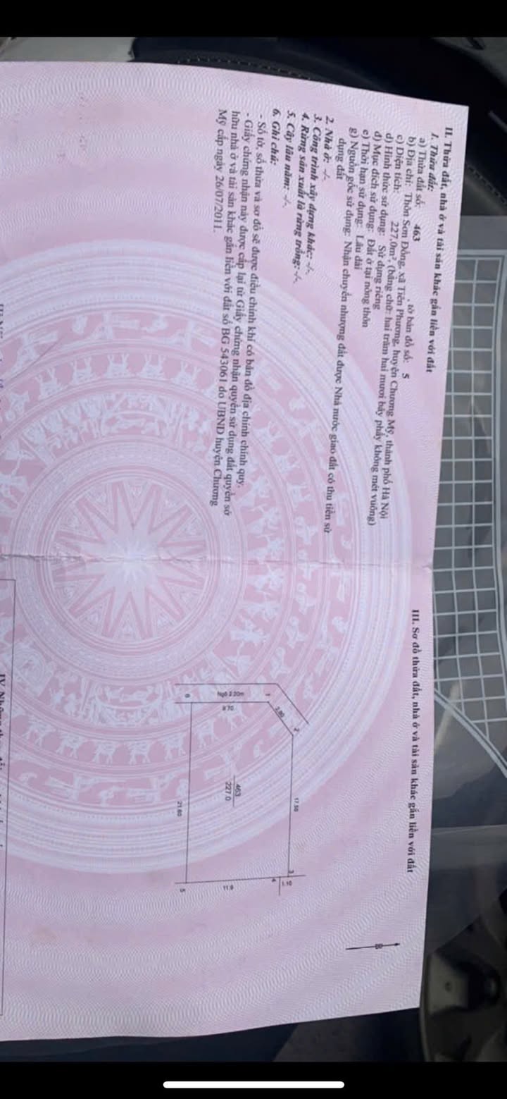 Đất nền Tiên Phương Chương Mỹ 227m² giá 4.54 tỷ - Vị trí đẹp, đầu tư sinh lời!