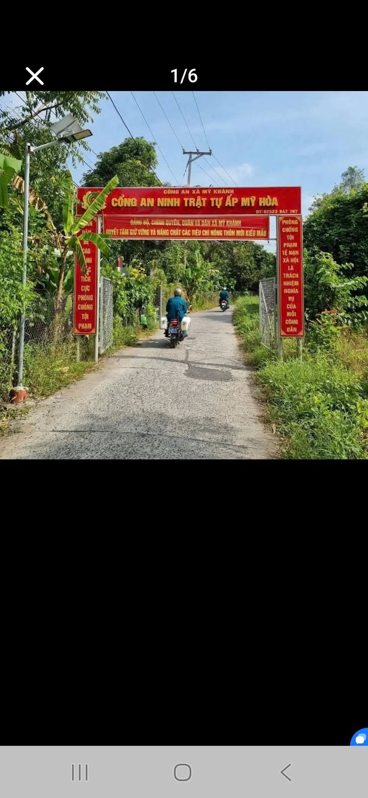 Đất nền 658m² tại ấp Mỹ Hòa, Cần Thơ - Giá chỉ 3.5 tỷ!