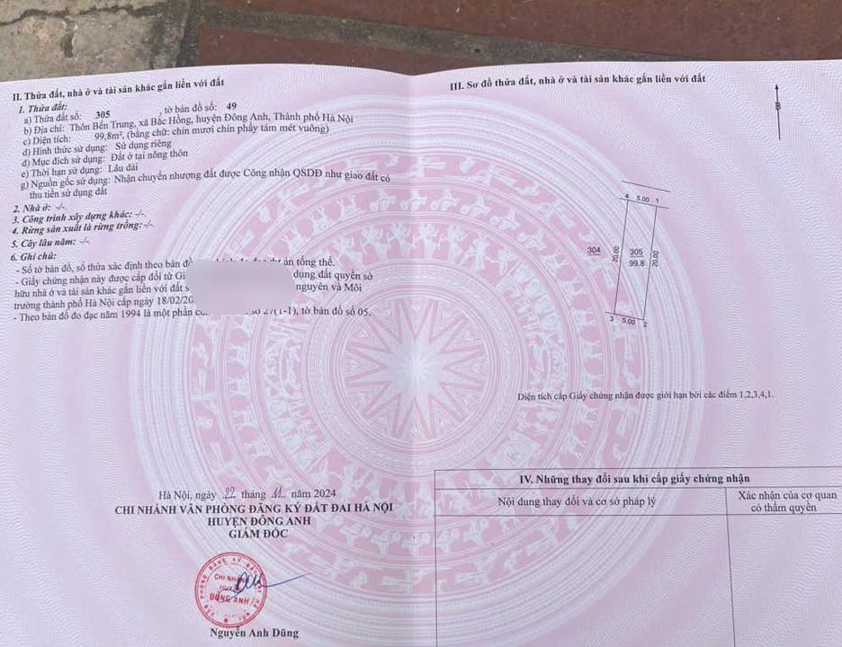 Đất nền kinh doanh 99m² Bến Trung, Bắc Hồng - Cơ hội đầu tư hiếm có!