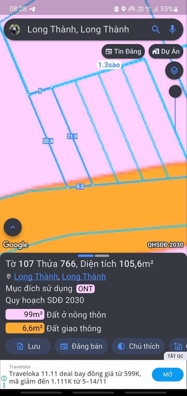 Lô đất mặt tiền Bưng Cơ Long Thành 105m² giá 2.98 tỷ - Đầu tư sinh lời hấp dẫn!