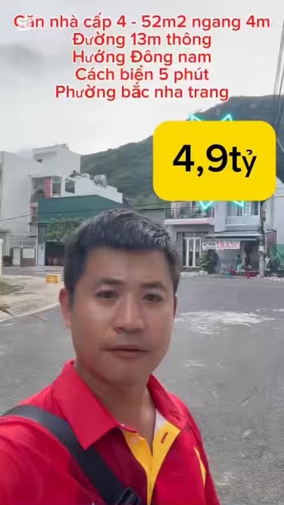 Nhà phố Bắc Nha Trang 52m² giá 4.9 tỷ - Gần biển, nội thất đầy đủ!