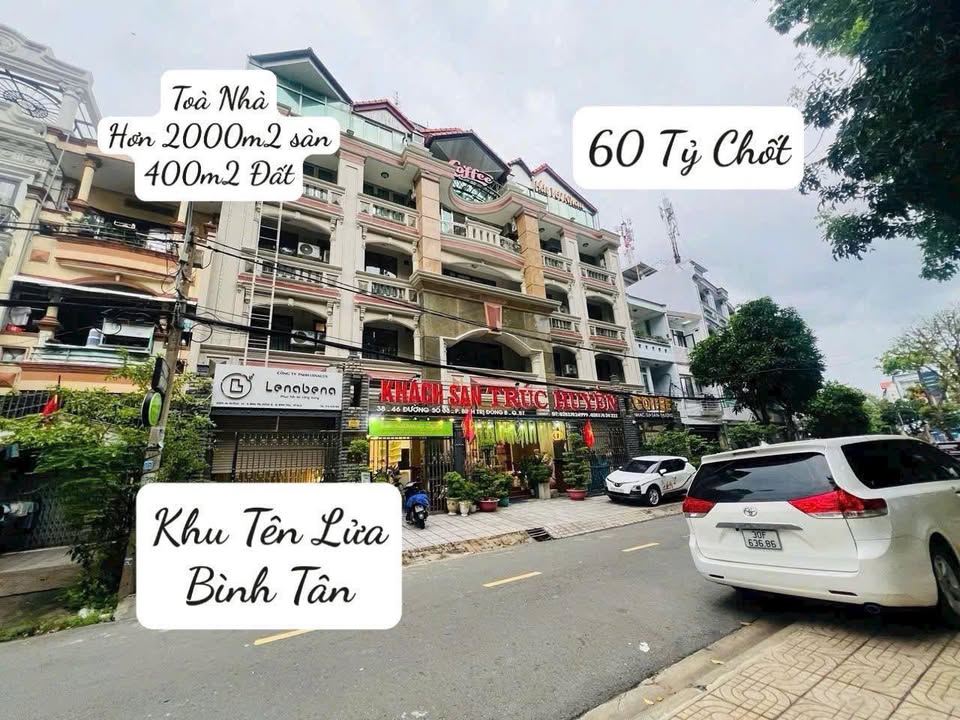 Tòa Khách Sạn 50 Phòng - Khu Tên Lửa, Bình Trị Đông B, 400m² - Đầu tư sinh lời hấp dẫn!