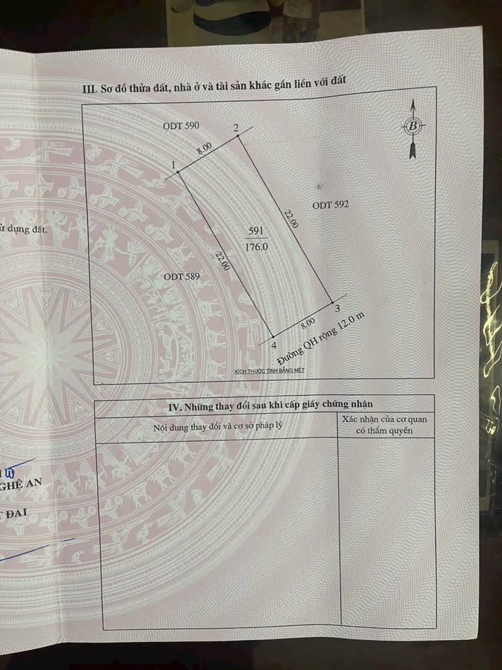 Đất nền Cửa Lò 176m² giá thỏa thuận - Bám đường nhựa 12m