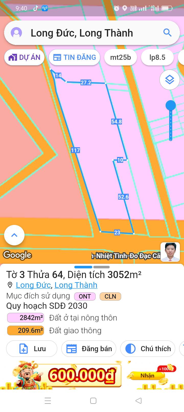 Đất nền Long Đức, Long Thành 4457m² - Giá thỏa thuận hấp dẫn!