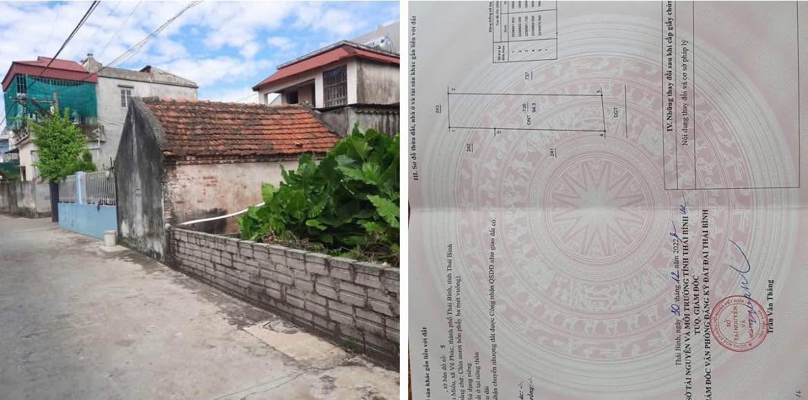 Đất nền Vũ Phúc, TP. Thái Bình 94.1m² giá 1.4 tỷ - Vị trí đắc địa, đầu tư sinh lời!