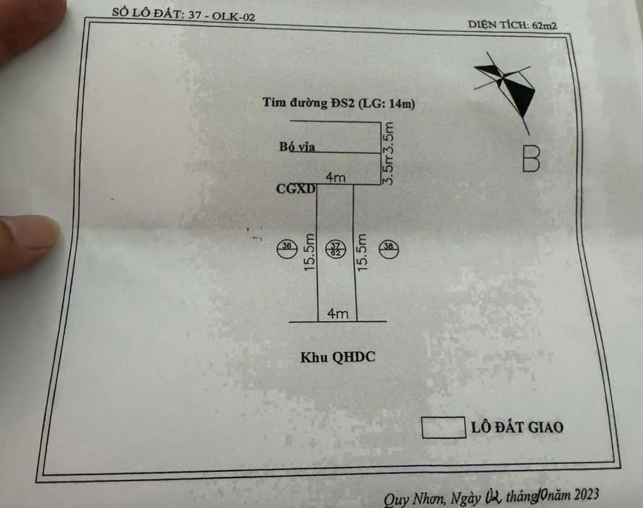 Nhà riêng Hà Thanh, Quy Nhơn 62m² giá 3.65 tỷ - Vị trí view công viên đẹp!