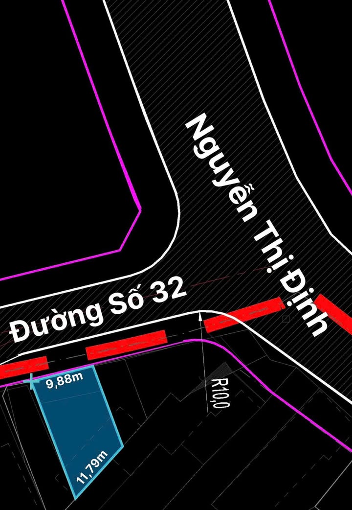 Đất mặt tiền đường số 32, Thạnh Mỹ Lợi, Quận 2, 151,5m² - Cơ hội đầu tư sinh lời!