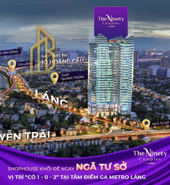 Shophouse The Ninety Complex Đống Đa 65m² giá 7 tỷ - Cơ hội đầu tư sinh lời ổn định!