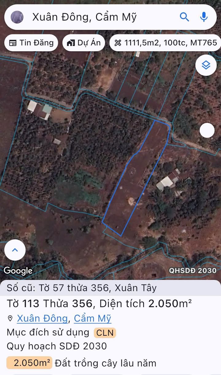 Đất nền Cẩm Mỹ, Đồng Nai 2050m² giá chỉ 5xx triệu - Đầu tư sinh lời ngay!