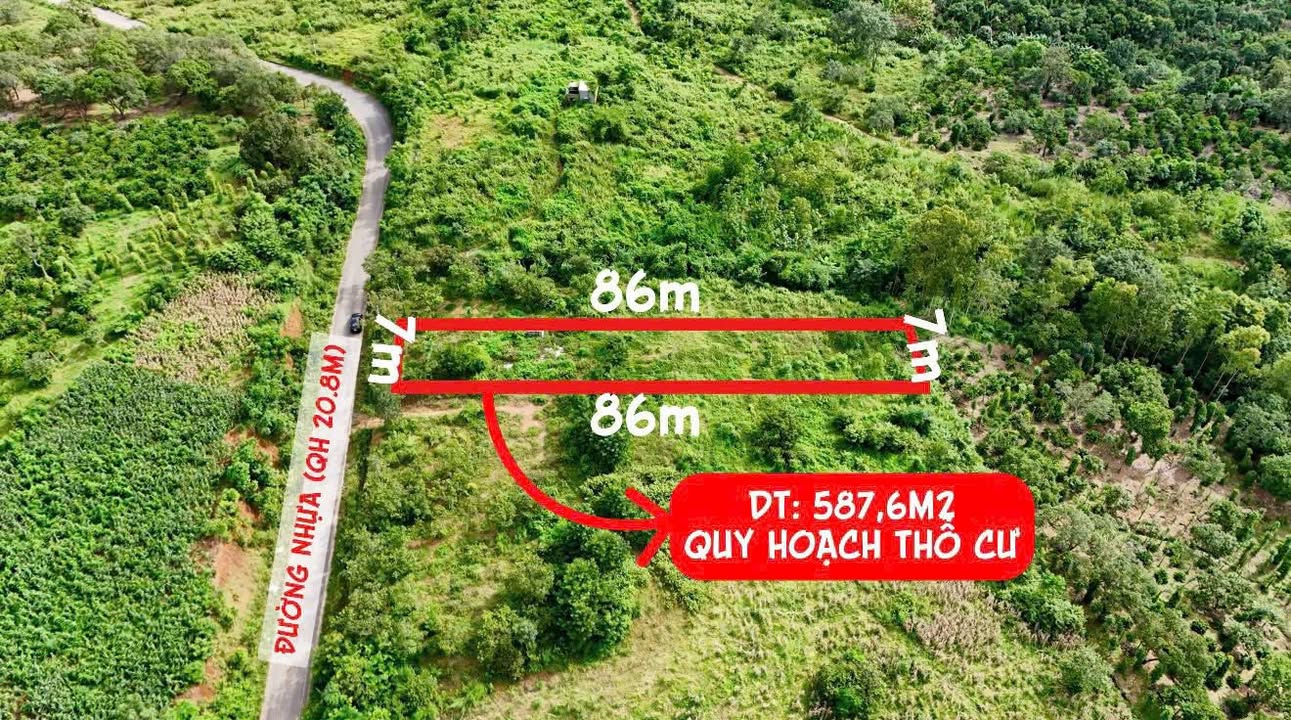 Đất mặt tiền liên huyện tại Quảng Hiệp - Cư M'gar 587m² giá chỉ 299 triệu - Cơ hội đầu tư hấp dẫn!