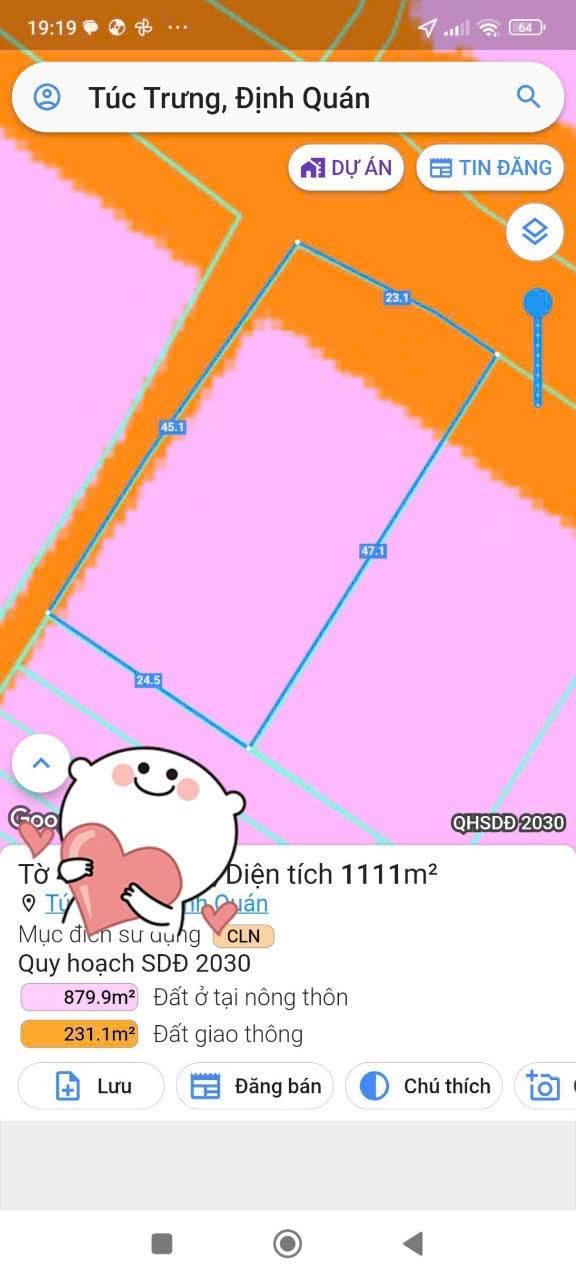 Đất nền La Ngà, Định Quán, Đồng Nai 1111m² - Giá tốt cho nhà đầu tư!