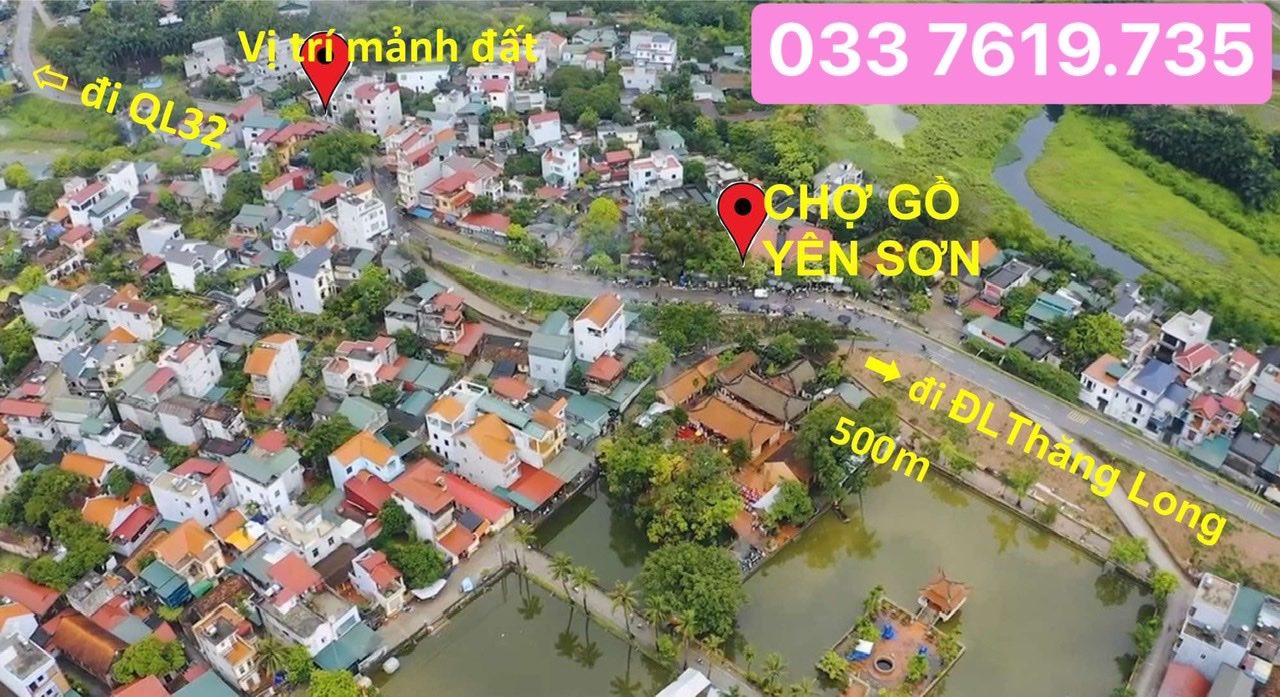 Lô đất Yên Sơn, Quốc Oai, Hà Nội 121m² giá 4.8 tỷ - Chính chủ bán gấp!