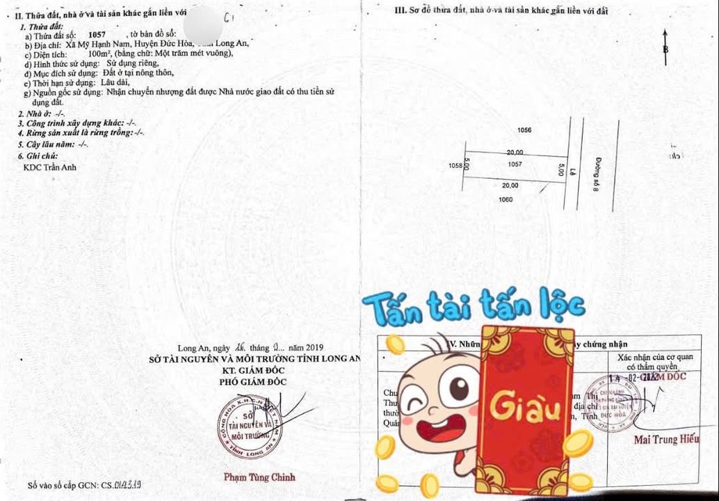 Đất nền KDC Trần Anh, Đường số 8, 100m², Sổ đỏ chính chủ - Đầu tư sinh lời ngay!