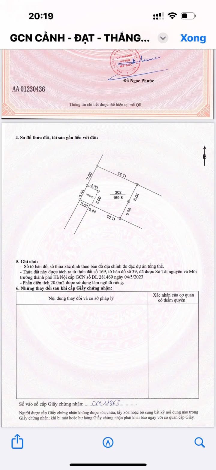 Đất thổ cư An Phú, Mỹ Đức 169m² giá 700 triệu - Đầu tư sinh lời ngay!