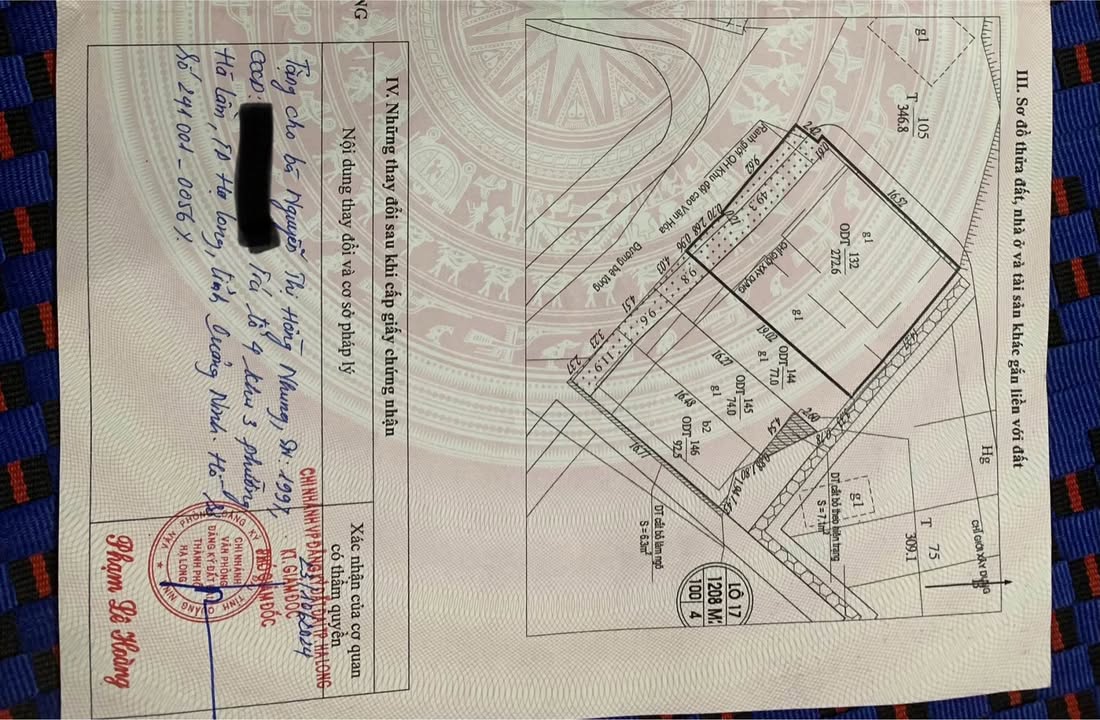 Đất nền Hạ Long 190m² giá thỏa thuận - Sổ đỏ chính chủ, xây dựng ngay!