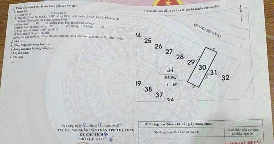 Đất nền dự án K67 Miền Bắc, Hạ Long 80m² giá 3 tỷ - Sổ đỏ chính chủ!