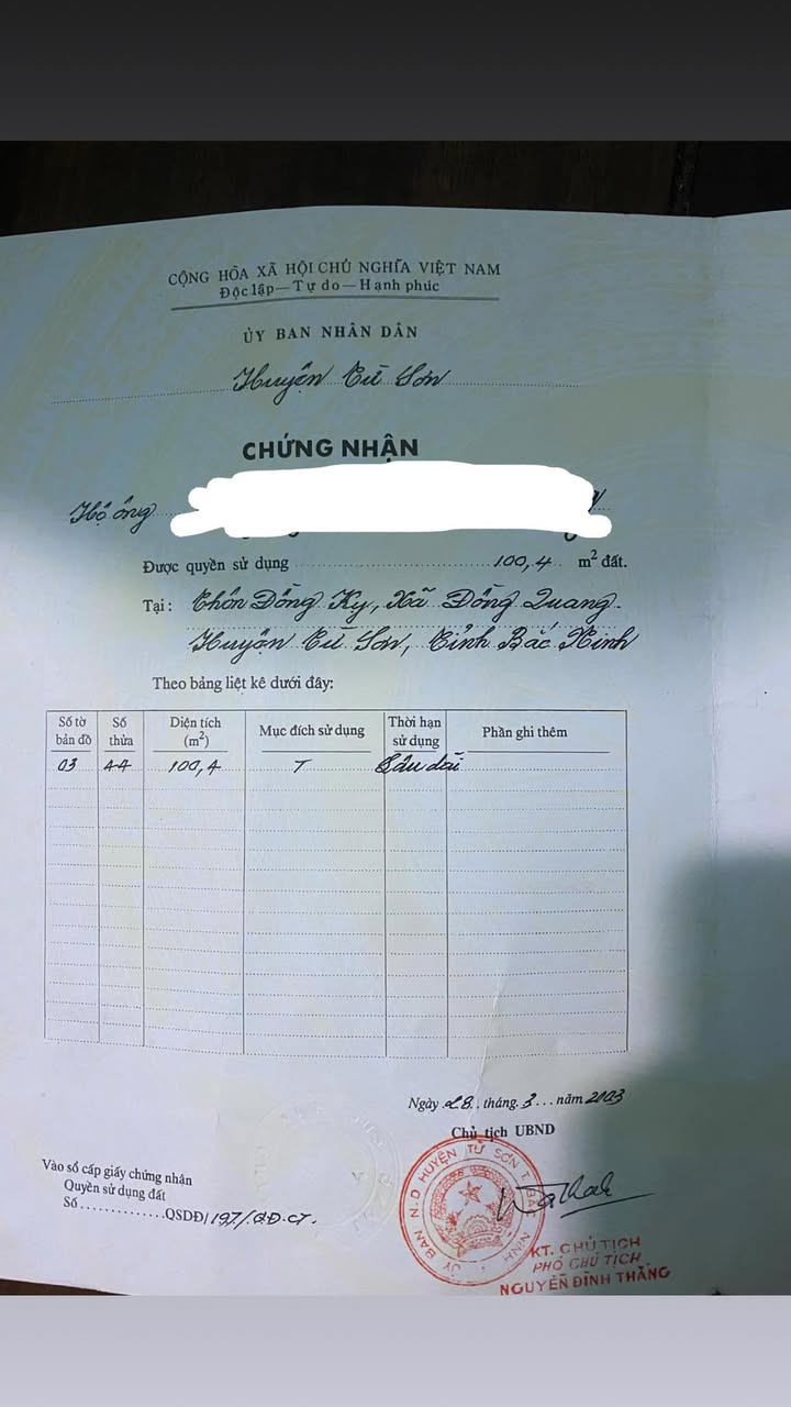 Đất nền 100,4m² Khu phố Đại Đình - Đồng Kỵ giá chỉ 2.x tỷ - Đầu tư sinh lời ngay!