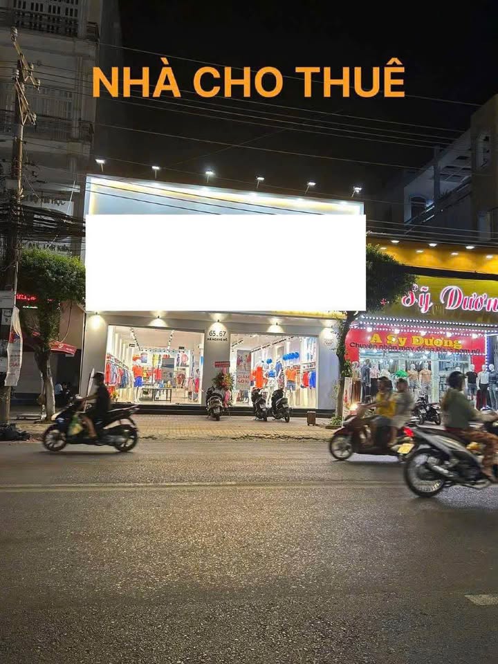 Cho thuê mặt bằng đường Hà Hoàng Hổ, An Giang 220m² - Phù hợp mọi ngành nghề kinh doanh