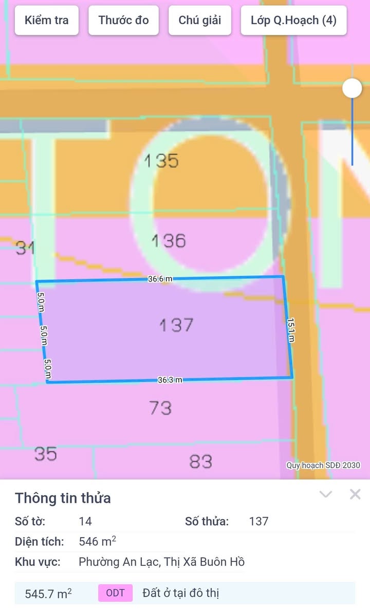 Đất nền 540m² tại xã An Lạc, Krông Năng chỉ 1.62 tỷ - Vị trí đẹp, tiềm năng phát triển!