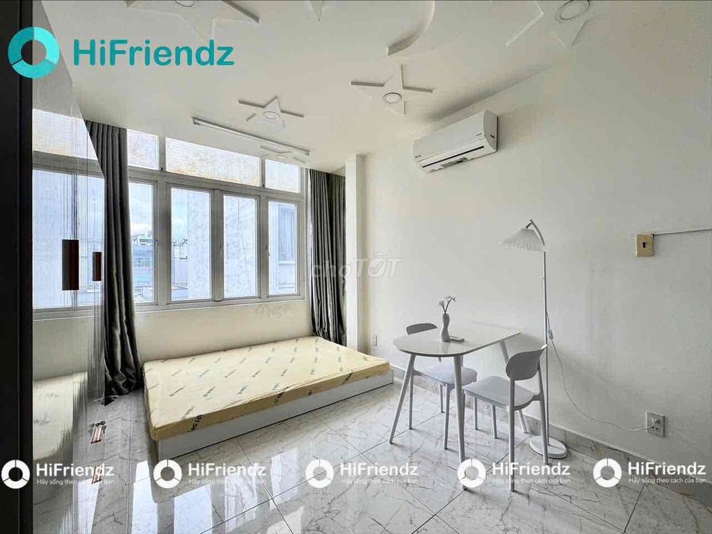Căn hộ Studio Hoàng Sa Q3 28m² giá 5.9 triệu - Đầy đủ nội thất, gần bờ kè!