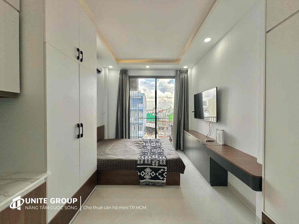 Căn hộ cho thuê mới 100% tại Phan Đăng Lưu, 35m² giá 6.8 triệu - Full nội thất, sẵn sàng vào ở!