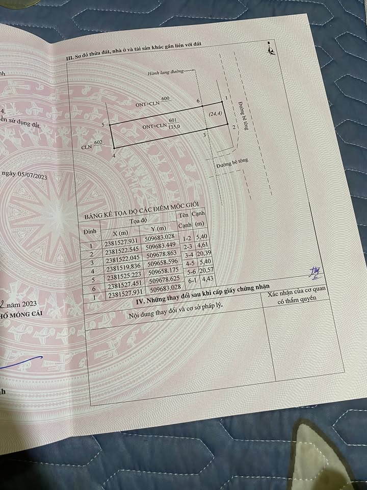 Đất nền Hải Tiến Móng Cái 135m² - Mặt tiền 5.4m, Gần chợ và trường học!