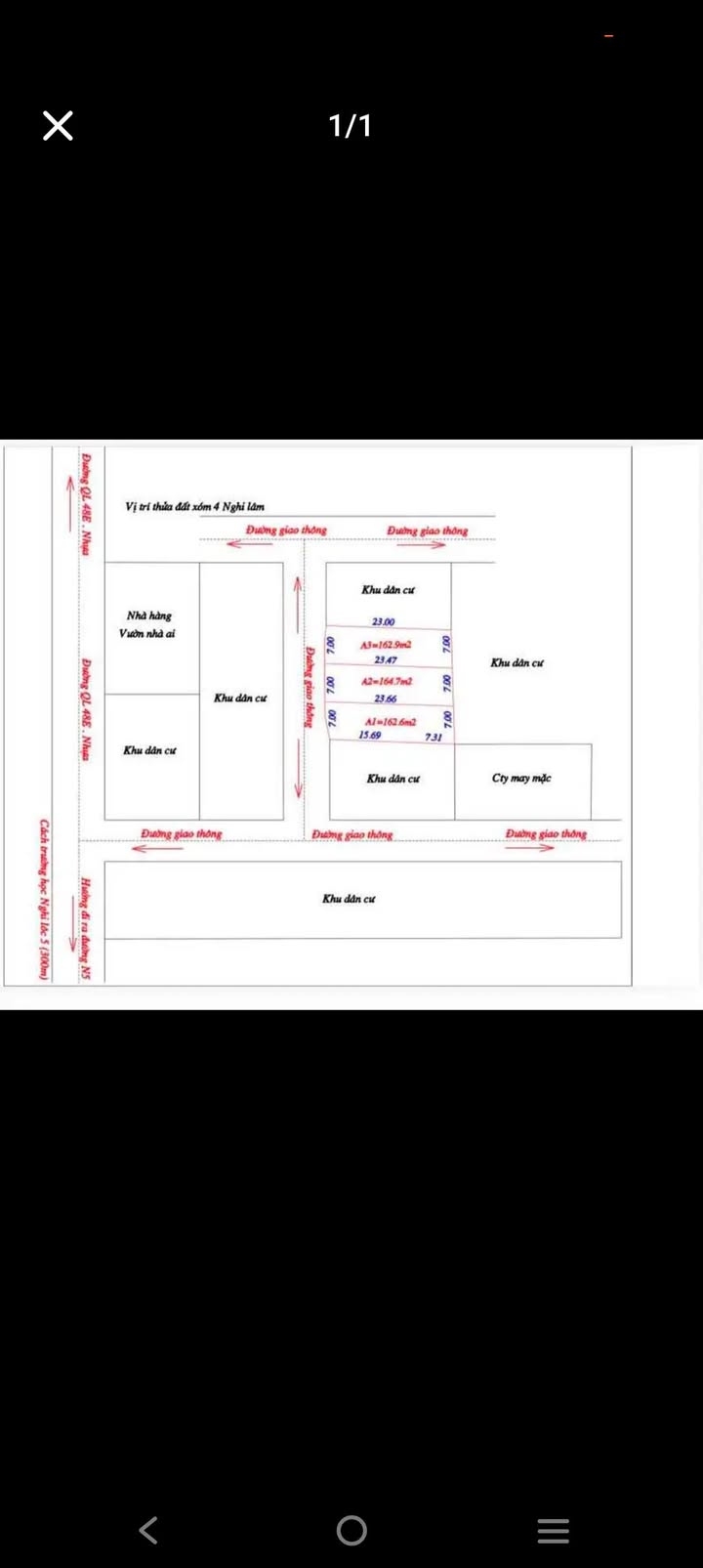 Đất nền chính chủ tại Nghi Lâm 164m² giá chỉ 1 tỷ - Đầu tư sinh lời ngay!