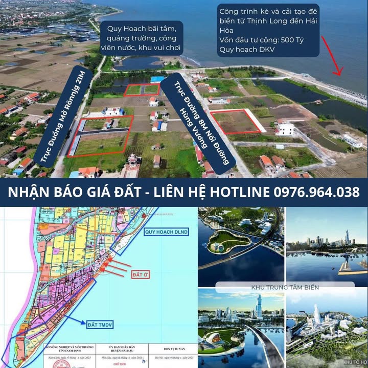 Đất thổ cư Thịnh Long, Hải Hậu, Nam Định 93m² - Tiềm năng đầu tư lớn!